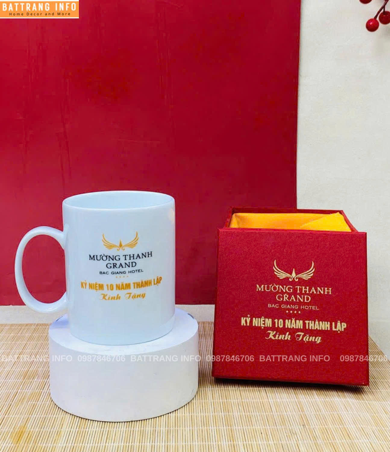 Cốc sứ in logo quà tặng